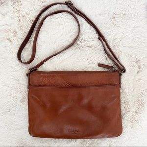 Margot New York Leather Crossbody Cognac Brown